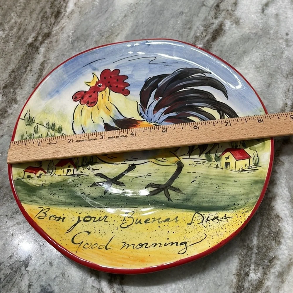 Rooster Plate - Picture 3 of 3